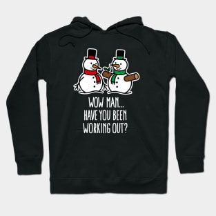 Funny Christmas funny Gym bodybuilding work out Hoodie